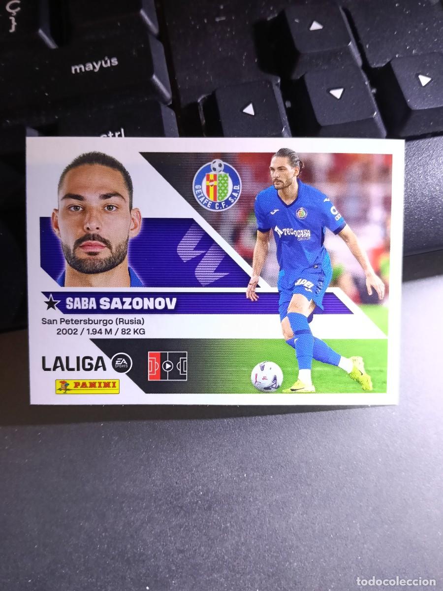 Coleccionismo cromos antiguos: CROMO SAZONOV 31 FICHAJE 31 &Uacute;LTIMOS FICHAJES 31 GETAFE LIGA 2026 2027 26 27 ESTE PANINI NUNCA PEGADO