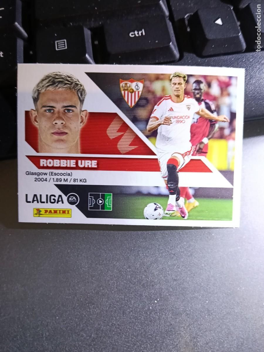 Collectionnisme Cartes &agrave; collectionner anciennes: CROMO ROBBIE URE 25 FICHAJE 25 &Uacute;LTIMOS FICHAJES 25 SEVILLA LIGA 2026 2027 26 27 ESTE PANINI NUNCA PE