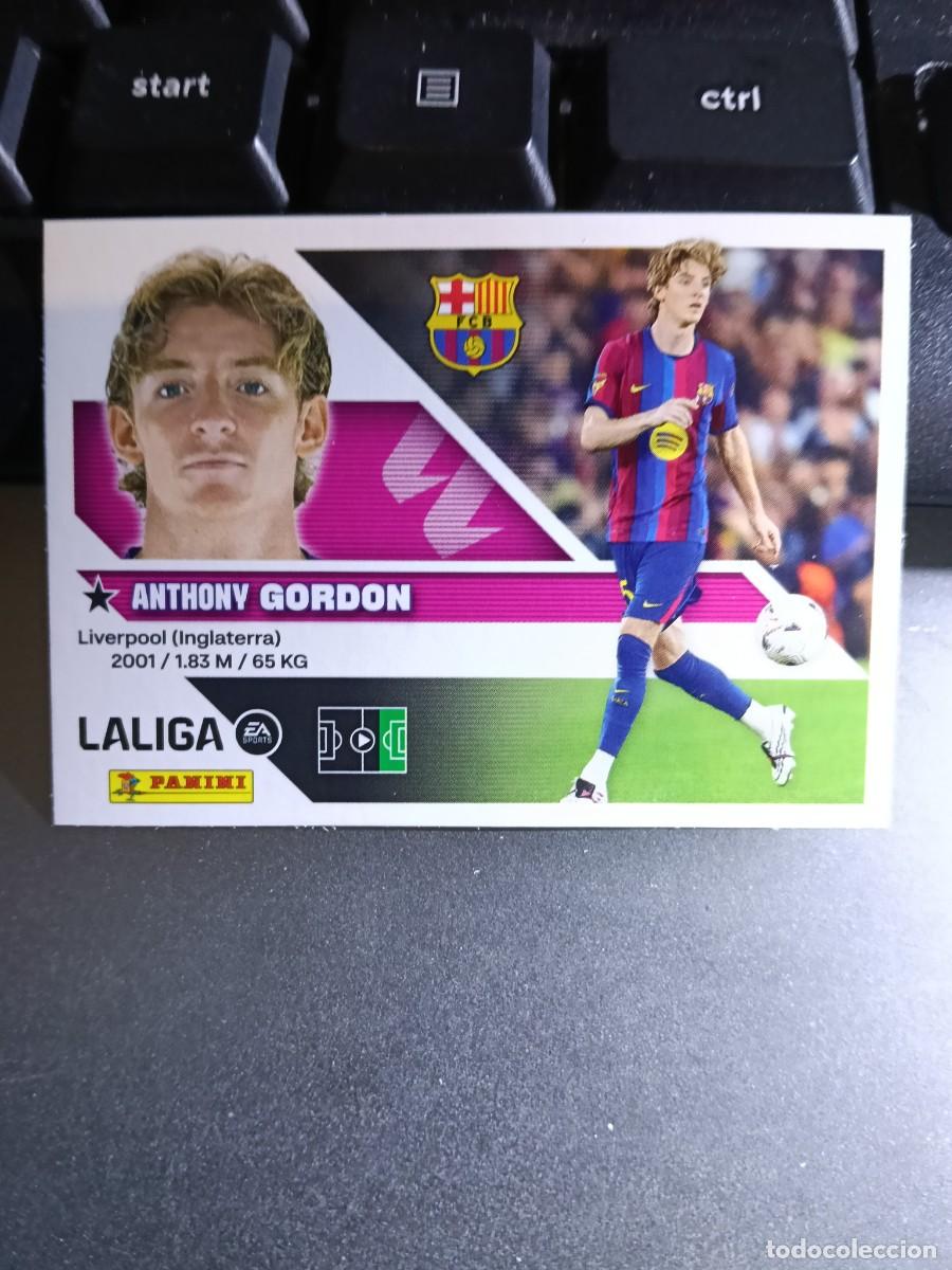 Coleccionismo cromos antiguos: CROMO GORDON 24 FICHAJE 24 &Uacute;LTIMOS FICHAJES 24 BARCELONA LIGA 2026 2027 26 27 ESTE PANINI NUNCA PEGA