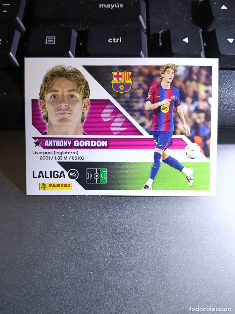 Coleccionismo cromos antiguos: CROMO GORDON 24 FICHAJE 24 &Uacute;LTIMOS FICHAJES 24 BARCELONA LIGA 2026 2027 26 27 ESTE PANINI NUNCA PEGA