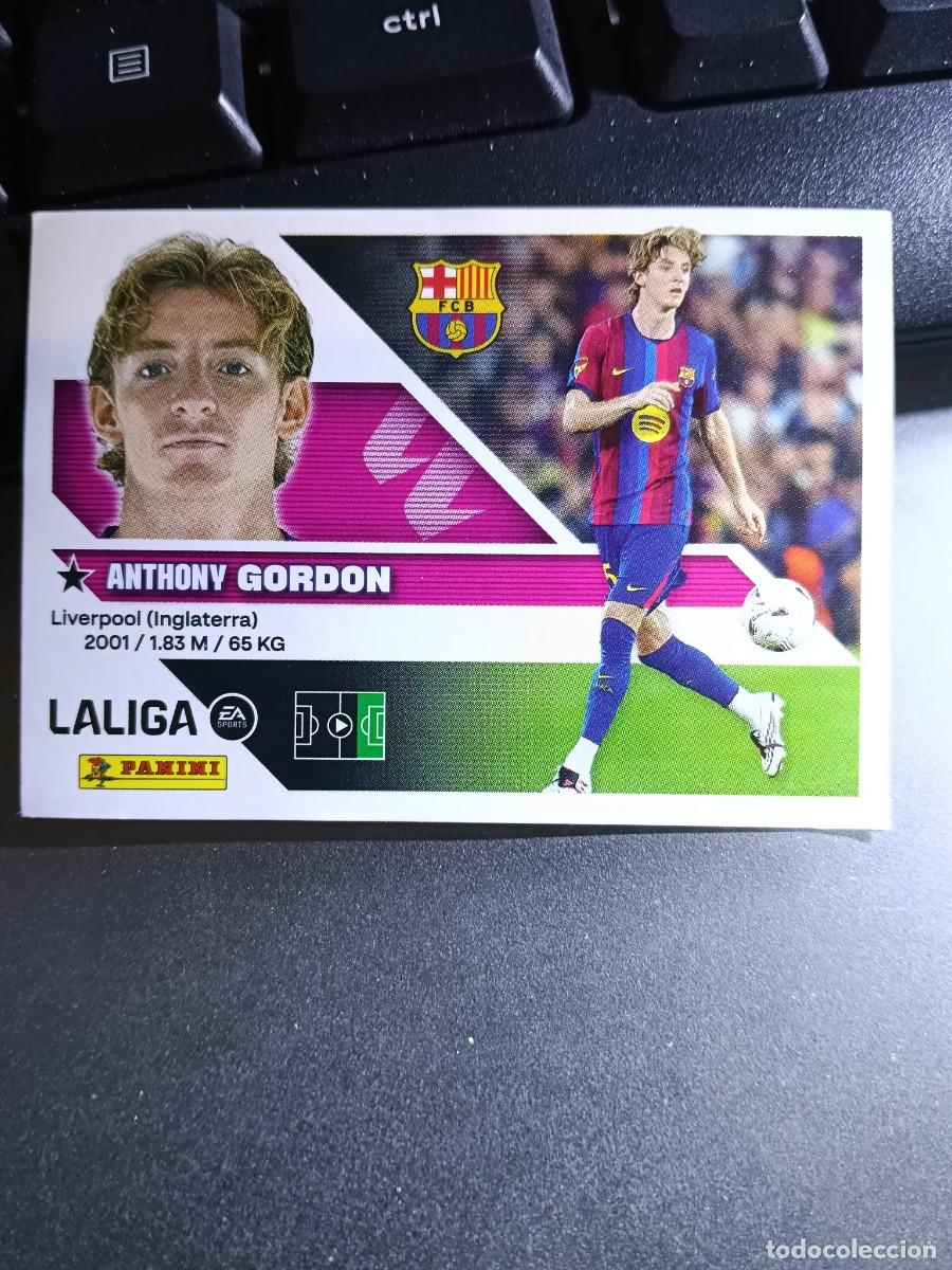 Coleccionismo cromos antiguos: CROMO GORDON 24 FICHAJE 24 &Uacute;LTIMOS FICHAJES 24 BARCELONA LIGA 2026 2027 26 27 ESTE PANINI NUNCA PEGA