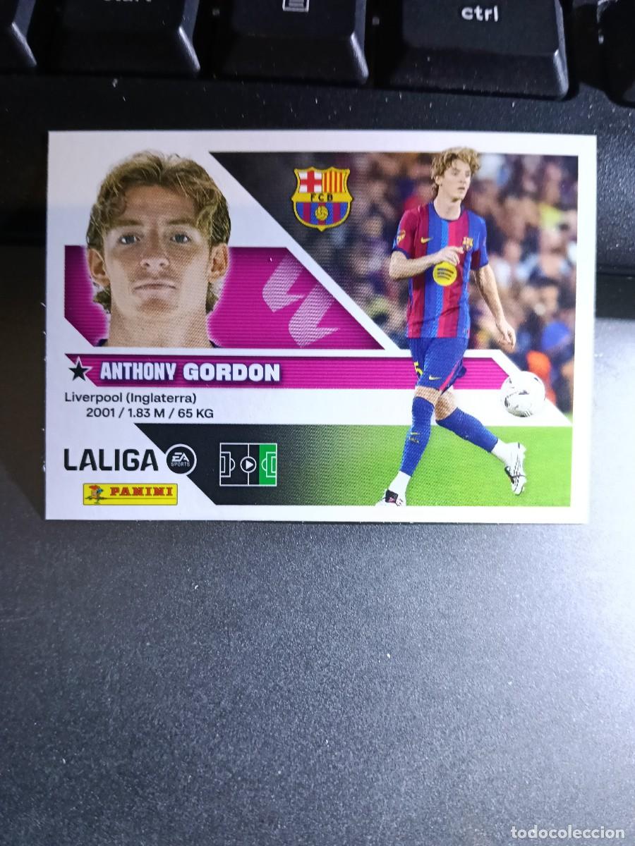Coleccionismo cromos antiguos: CROMO GORDON 24 FICHAJE 24 &Uacute;LTIMOS FICHAJES 24 BARCELONA LIGA 2026 2027 26 27 ESTE PANINI NUNCA PEGA