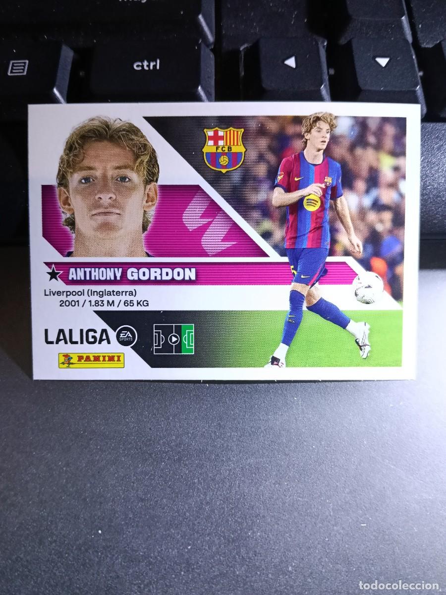 Coleccionismo cromos antiguos: CROMO GORDON 24 FICHAJE 24 &Uacute;LTIMOS FICHAJES 24 BARCELONA LIGA 2026 2027 26 27 ESTE PANINI NUNCA PEGA