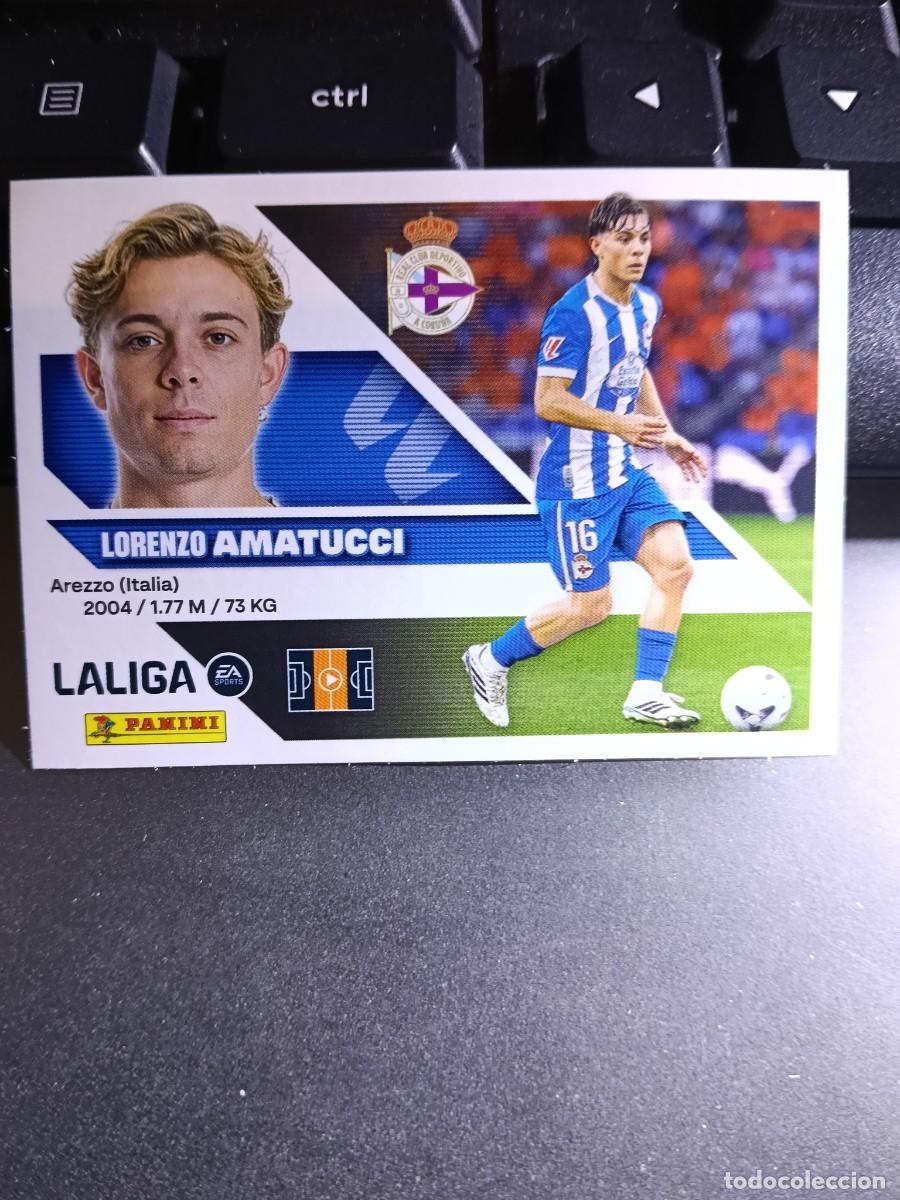 Coleccionismo cromos antiguos: CROMO AMATUCCI 22 FICHAJE 22 &Uacute;LTIMOS FICHAJES 22 DEPORTIVO CORU&Ntilde;A LIGA 2026 2027 26 27 ESTE PANINI