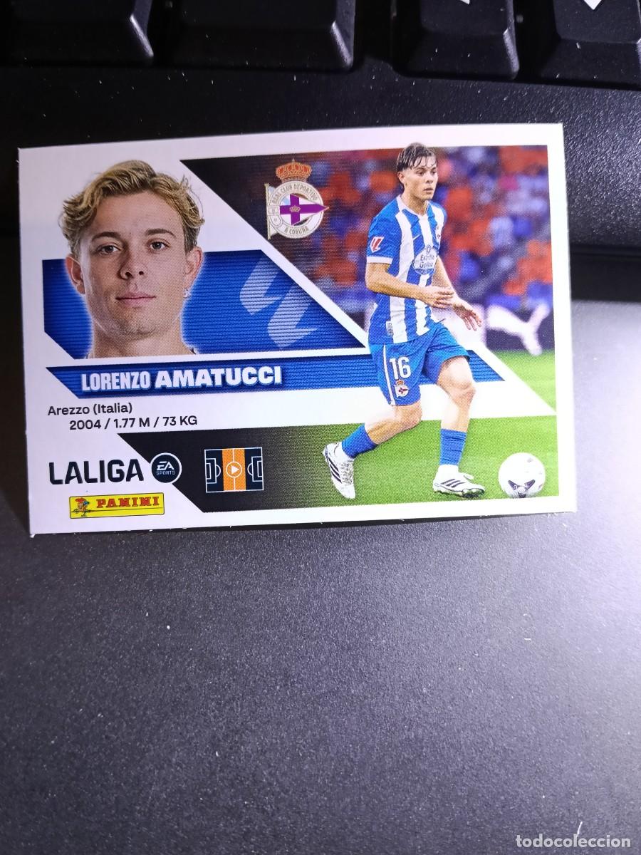 Coleccionismo cromos antiguos: CROMO AMATUCCI 22 FICHAJE 22 &Uacute;LTIMOS FICHAJES 22 DEPORTIVO CORU&Ntilde;A LIGA 2026 2027 26 27 ESTE PANINI