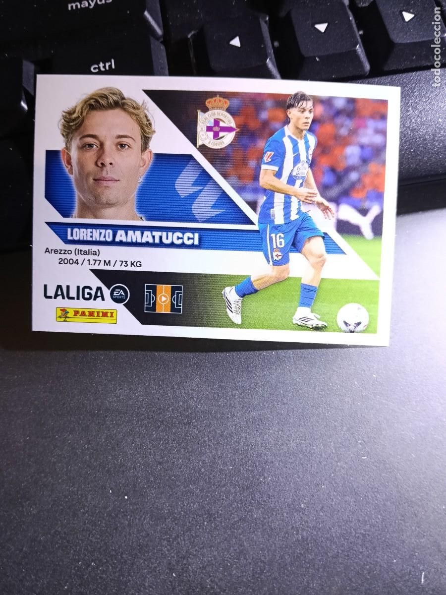 Coleccionismo cromos antiguos: CROMO AMATUCCI 22 FICHAJE 22 &Uacute;LTIMOS FICHAJES 22 DEPORTIVO CORU&Ntilde;A LIGA 2026 2027 26 27 ESTE PANINI