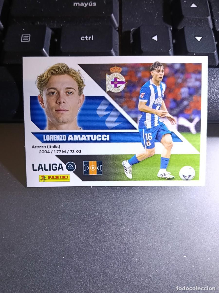 Coleccionismo cromos antiguos: CROMO AMATUCCI 22 FICHAJE 22 &Uacute;LTIMOS FICHAJES 22 DEPORTIVO CORU&Ntilde;A LIGA 2026 2027 26 27 ESTE PANINI
