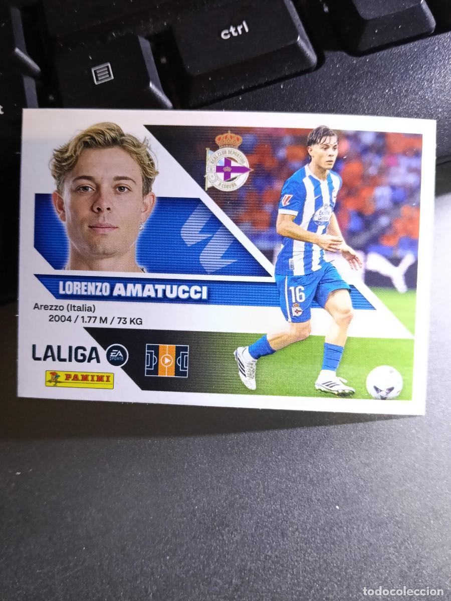 Coleccionismo cromos antiguos: CROMO AMATUCCI 22 FICHAJE 22 &Uacute;LTIMOS FICHAJES 22 DEPORTIVO CORU&Ntilde;A LIGA 2026 2027 26 27 ESTE PANINI