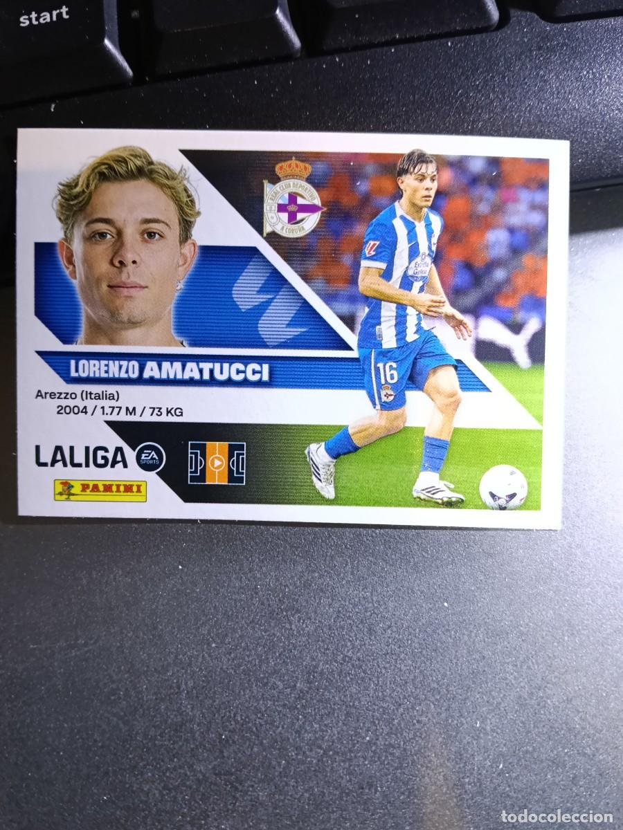 Coleccionismo cromos antiguos: CROMO AMATUCCI 22 FICHAJE 22 &Uacute;LTIMOS FICHAJES 22 DEPORTIVO CORU&Ntilde;A LIGA 2026 2027 26 27 ESTE PANINI