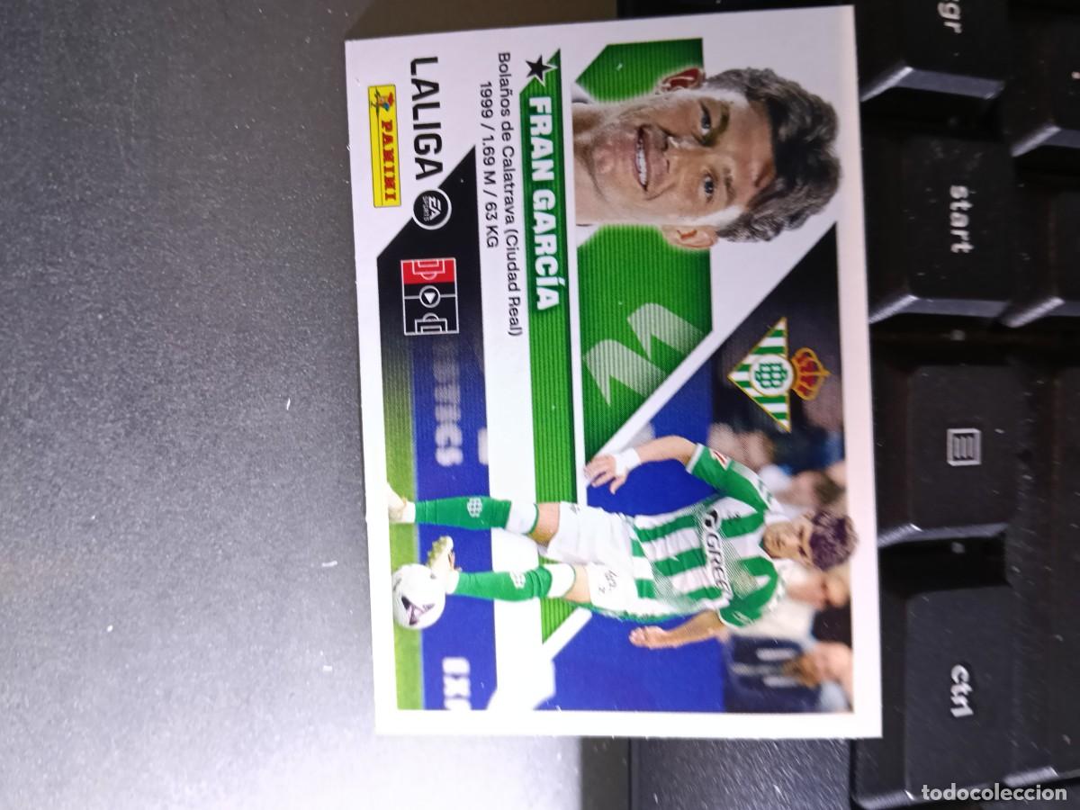 Coleccionismo cromos antiguos: CROMO FRAN GARCIA 6 FICHAJE 6 &Uacute;LTIMOS FICHAJES 6 BETIS LIGA 2026 2027 26 27 ESTE PANINI NUNCA PEGADO