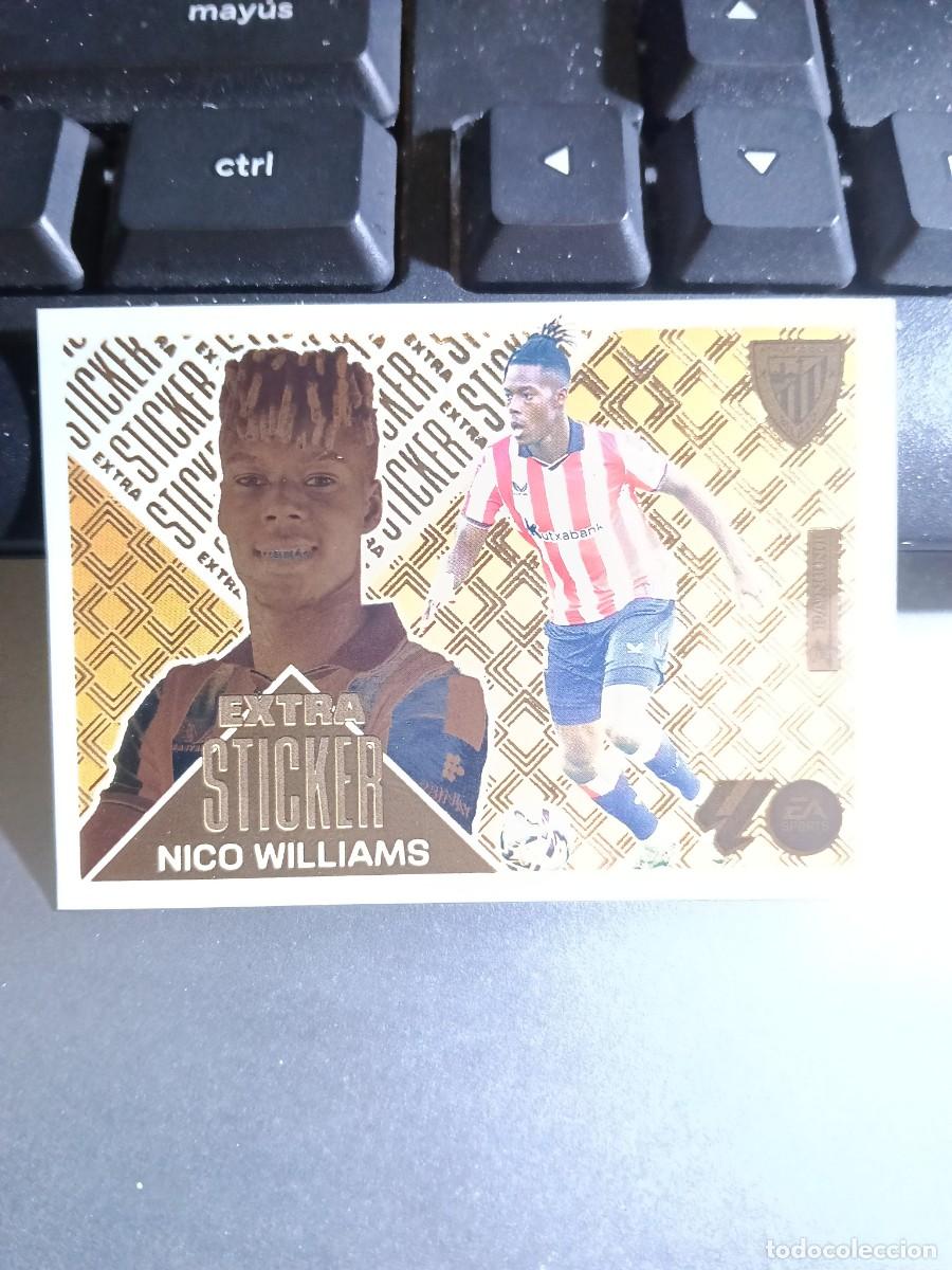 Coleccionismo cromos antiguos: CROMO NICO WILLIAMS EXTRA STICKER BRONCE REAL MADRID LIGA 2026 2027 26 27 ESTE PANINI NUNCA PEGADO