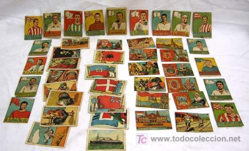 Cromos de F&uacute;tbol: Lote 43 cromos &aacute;lbum Cultura Gato Negro a&ntilde;os 40 17 f&uacute;tbol resto otros ver descripci&oacute;n sueltos 2 &euro;
