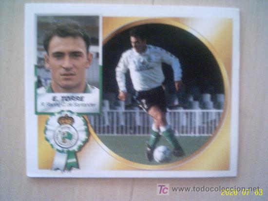 Fu&szlig;ball-Sticker: CROMO DE TORRE // REAL RACING CLUB DE SANTANDER // LIGA 94 - 95 // EDICIONES ESTE