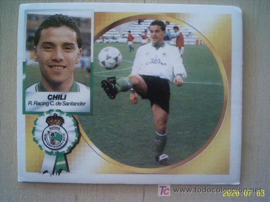 Fu&szlig;ball-Sticker: CROMO DE CHILI // REAL RACING CLUB DE SANTANDER // LIGA 94 - 95 // EDICIONES ESTE