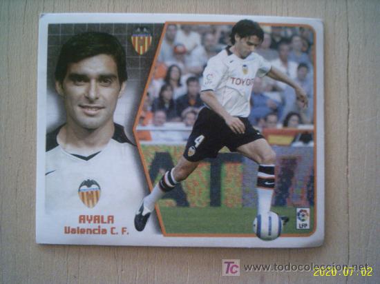 Cartes &agrave; collectionner de Football: CROMO DE LA LIGA 2005-2006.VALENCIA C.F. AYALA. ESTE