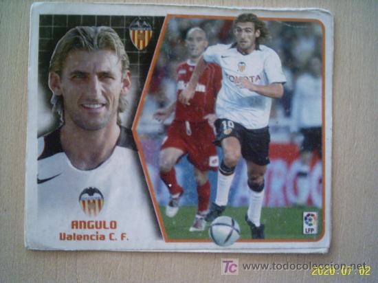 Cromos de f&uacute;tbol: CROMO DE LA LIGA 2005-2006.VALENCIA C.F. ANGULO. ESTE