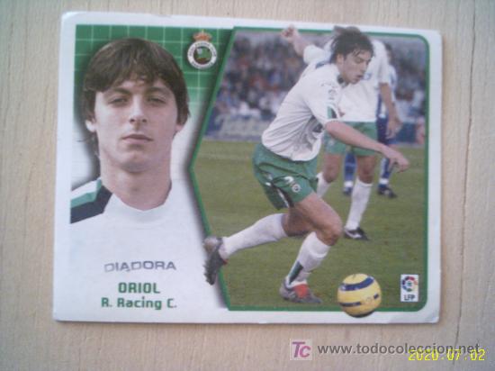 Cromos de f&uacute;tbol: CROMO DE LA LIGA 2005-2006. REAL RACING DE SANTANDER.ORIOL. ESTE