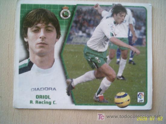 Cromos de F&uacute;tbol: CROMO DE LA LIGA 2005-2006. REAL RACING DE SANTANDER.ORIOL. ESTE