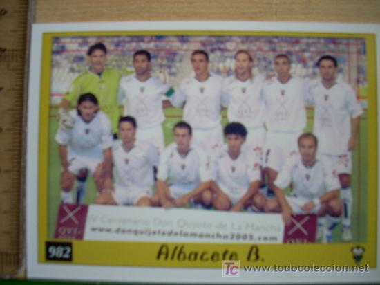 Fu&szlig;ball-Sticker: FICHA DE LA LIGA 2007 DE ALINEAACI&Oacute;N // ALBACETE BALOPI&Eacute; // MC MUNDI CROMO SPORT