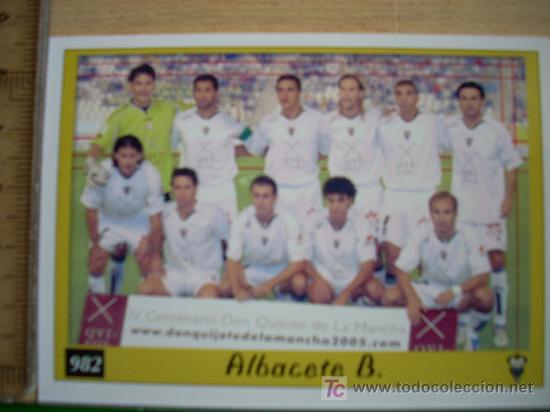 Fu&szlig;ball-Sticker: FICHA DE LA LIGA 2007 DE ALINEAACI&Oacute;N // ALBACETE BALOPI&Eacute; // MC MUNDI CROMO SPORT