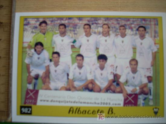 Fu&szlig;ball-Sticker: FICHA DE LA LIGA 2007 DE ALINEAACI&Oacute;N // ALBACETE BALOPI&Eacute; // MC MUNDI CROMO SPORT
