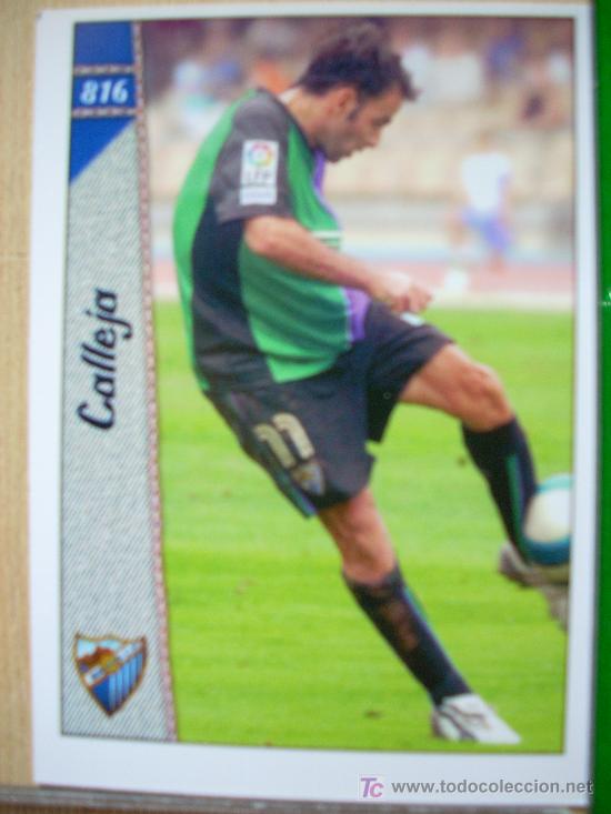 Cartes &agrave; collectionner de Football: FICHA DE LA LIGA 2007 DE CALLEJA 816 //  M&Aacute;LAGA C.F. // MC MUNDI CROMO SPORT