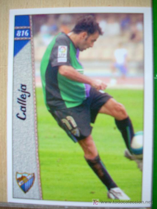 Cartes &agrave; collectionner de Football: FICHA DE LA LIGA 2007 DE CALLEJA 816 //  M&Aacute;LAGA C.F. // MC MUNDI CROMO SPORT