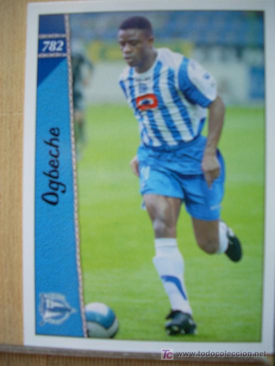 Cartes &agrave; collectionner de Football: FICHA DE LA LIGA 2007 DE OGBECHE 782 //  DEPORTIVO ALAV&Eacute;S // MC MUNDI CROMO SPORT