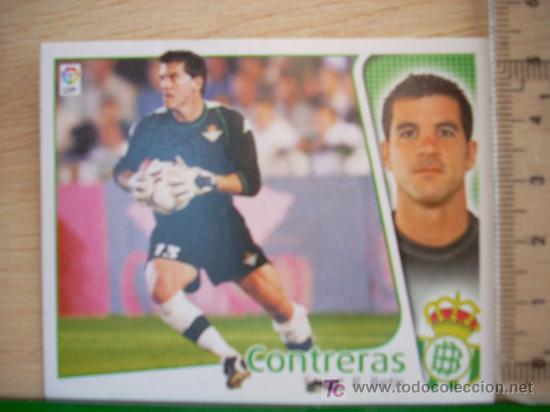 Fu&szlig;ball-Sticker: CROMO DE CONTRERAS // BETIS BALOMPI&Eacute; // LIGA 2004 - 2005 // EDICIONES ESTE.