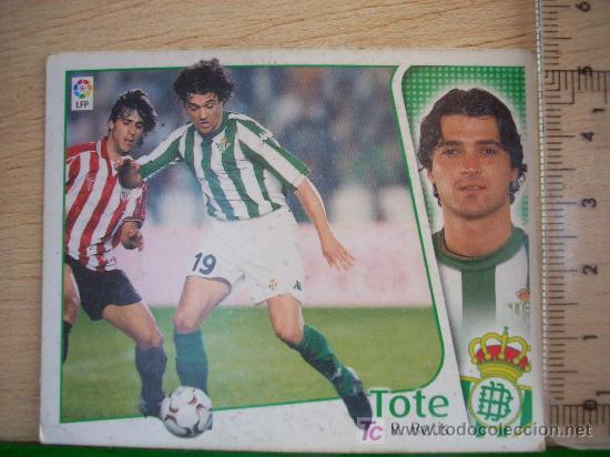 Fu&szlig;ball-Sticker: CROMO DE TOTE // BETIS BALOMPI&Eacute; // LIGA 2004 - 2005 // EDICIONES ESTE.
