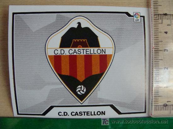 Football Stickers: CROMO DEL ESCUDO DEL CLUB DEPORTIVO CASTELL&Oacute;N. EDICIONES ESTE. TEMPORADA 2007-2008.