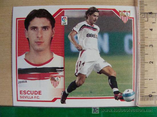 Football Stickers: CROMO DE ESCUD&Eacute;. SEVILLA CLUB DE F&Uacute;TBOL. EDICIONES ESTE. TEMPORADA 2007-2008.