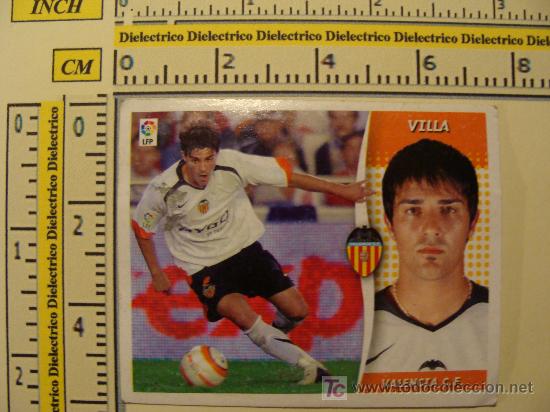 Figurine di Calcio: CROMO DE LA LIGA 2006-2007. VALENCIA C.F. VILLA. EDICIONES ESTE