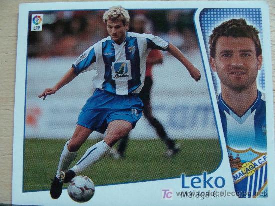 Football Stickers: CROMO DE LEKO // M&Aacute;LAGA CLUB DE F&Uacute;TBOL  // LIGA 2004 - 2005 // EDICIONES ESTE.