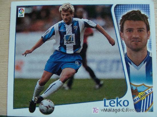 Fu&szlig;ball-Sticker: CROMO DE LEKO // M&Aacute;LAGA CLUB DE F&Uacute;TBOL  // LIGA 2004 - 2005 // EDICIONES ESTE.