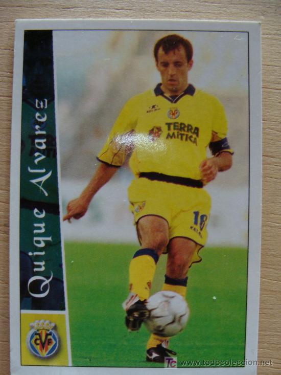 Fu&szlig;ball-Sticker: FICHA DE LA LIGA 2003. N&ordm; 387 // QUIQUE &Aacute;LVA// VILLAREAL CLUB DE F&Uacute;TBOL // MC MUNDI CROMO SPORT