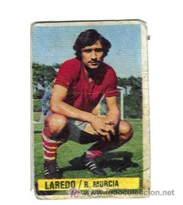 Cromos de f&uacute;tbol: LAREDO. COLOCA DIF&Iacute;CIL. EDICIONES ESTE 74 75. DESPEGADO DE &Aacute;LBUM - Foto 1