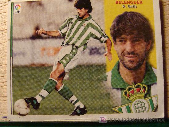 Figurine di Calcio: CROMO DE BELENGUER // REAL BETIS BALOMPI&Eacute; // LIGA 2002 - 2003 // COLECCIONES ESTE.