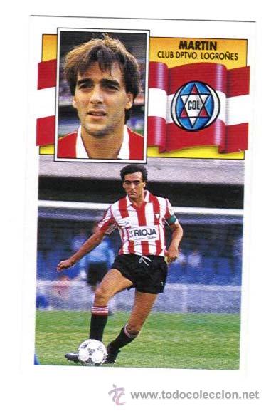 Cromos de f&uacute;tbol: MARTIN. LOGRO&Ntilde;ES. EDICIONES ESTE 90-91. NUEVO - Foto 1