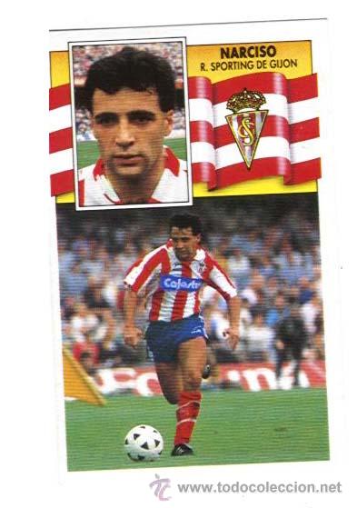 Cromos de f&uacute;tbol: NARCISO. SPORTING DE GIJON. EDICIONES ESTE 90-91. NUEVO - Foto 1
