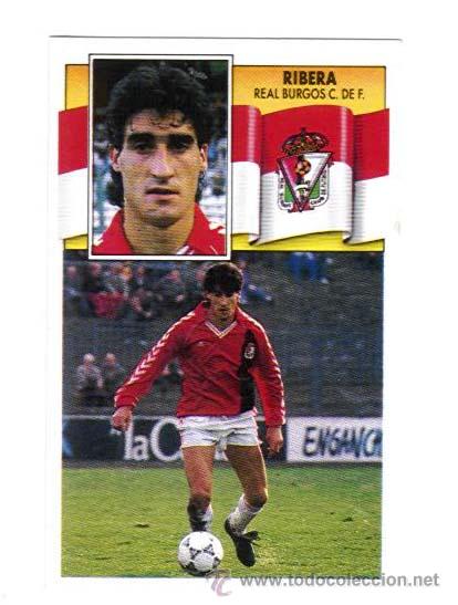 Cromos de f&uacute;tbol: RIBERA. BURGOS. EDICIONES ESTE 90-91. NUEVO - Foto 1