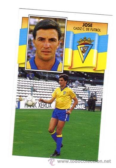 Cromos de f&uacute;tbol: JOSE. CADIZ. EDICIONES ESTE 90-91. NUEVO - Foto 1