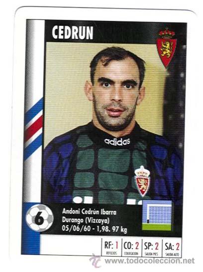 Cromos de f&uacute;tbol: CEDRUN. ZARAGOZA. SUPER GOL. MARCA. - Foto 1