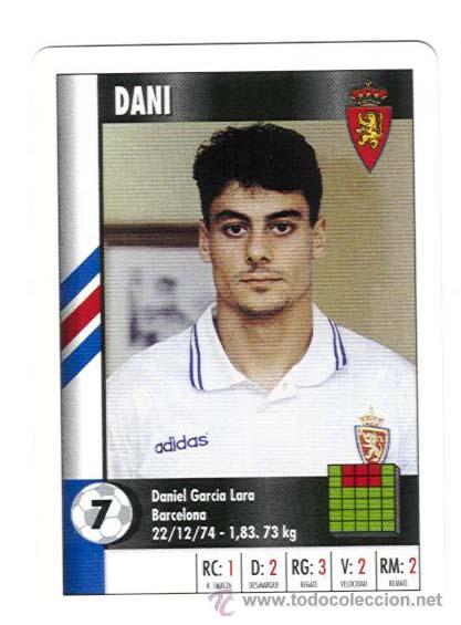 Cromos de f&uacute;tbol: DANI. ZARAGOZA. SUPER GOL. MARCA. - Foto 1
