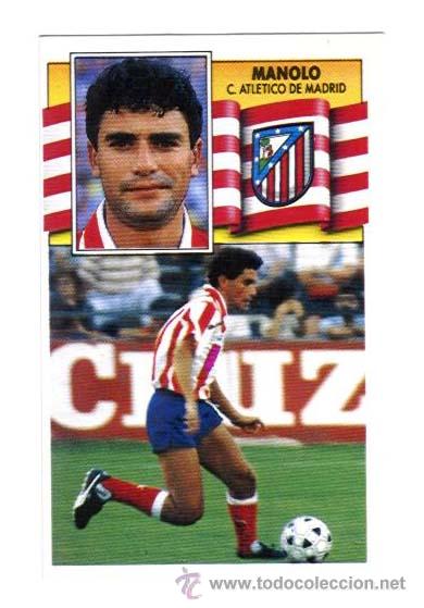 Cromos de f&uacute;tbol: MANOLO. AT.MADRID. EDICIONES ESTE 90-91. NUEVO - Foto 1
