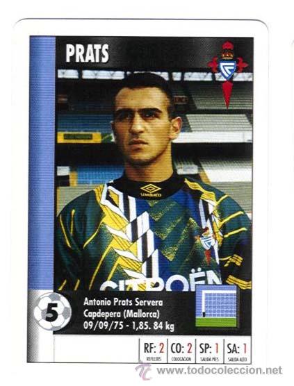 Cromos de f&uacute;tbol: PRATS. CELTA. SUPER GOL. MARCA. NUEVO - Foto 1