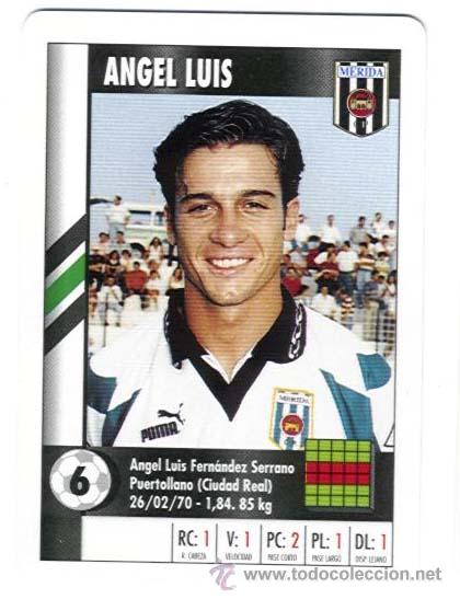 Cromos de f&uacute;tbol: ANGEL LUIS. MERIDA. SUPER GOL. MARCA. NUEVO - Foto 1