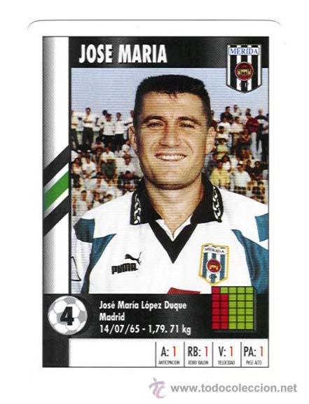 Cromos de f&uacute;tbol: JOSE MARIA. MERIDA. SUPER GOL. MARCA. NUEVO - Foto 1