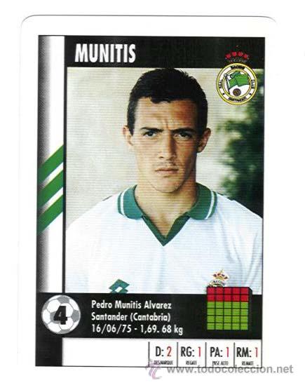 Cromos de f&uacute;tbol: MUNITIS. RACING DE SANTANDER. SUPER GOL. MARCA. NUEVO - Foto 1