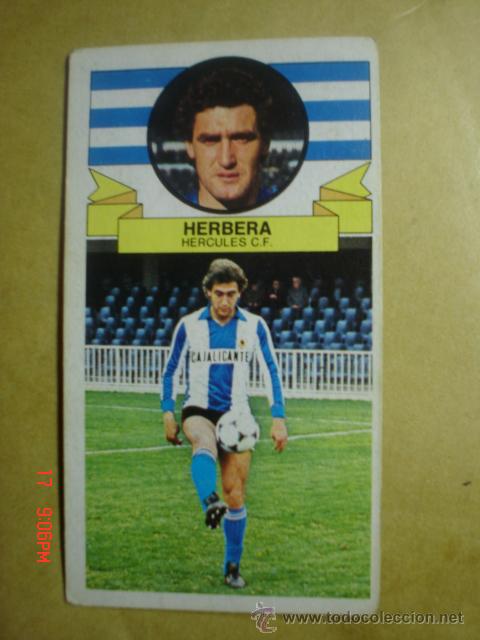 Cromos de f&uacute;tbol: EDICIONES ESTE--LIGA 85-86--HERBERA DEL HERCULES - Foto 1